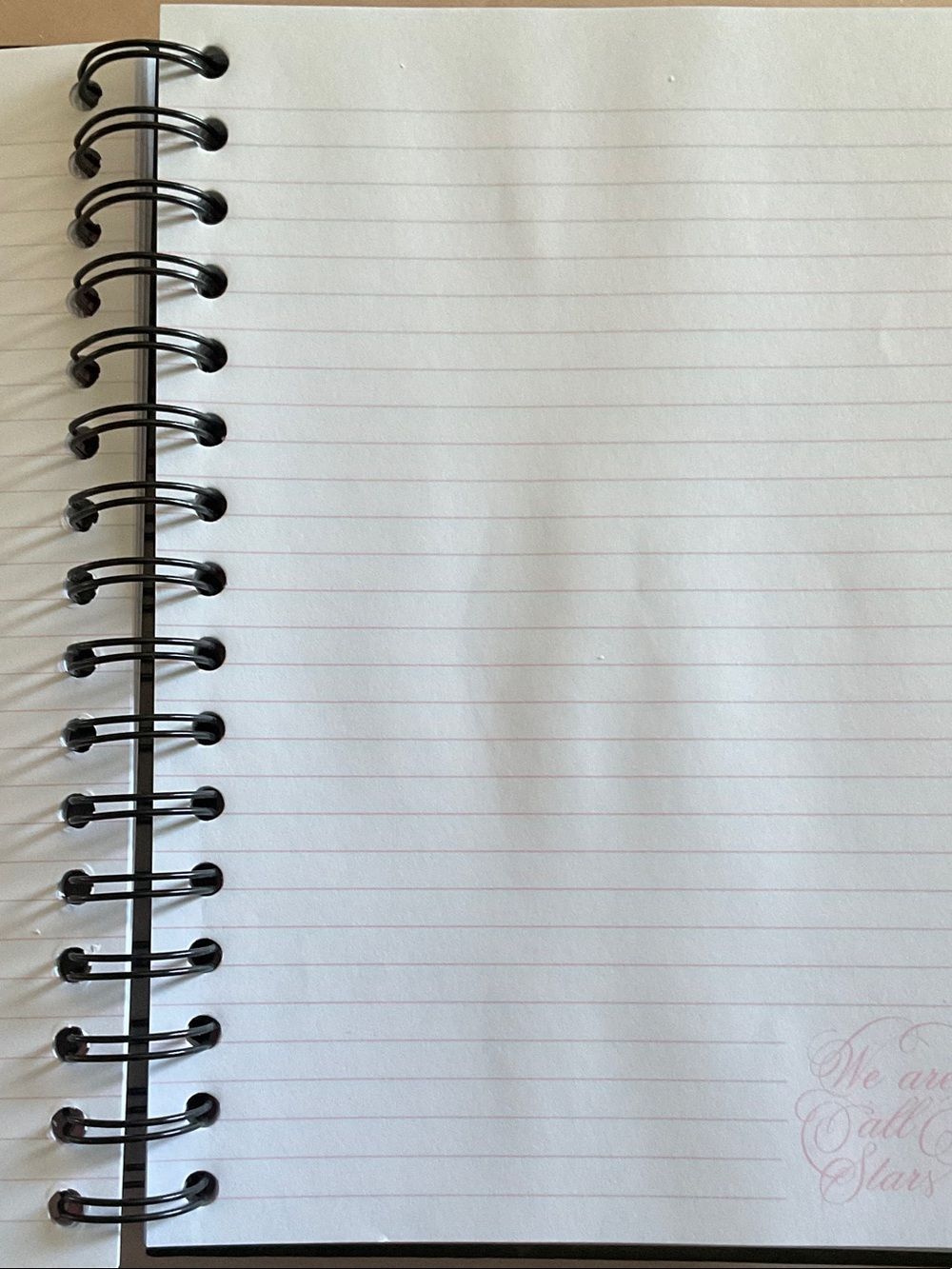 We Are All Stars Spiral Notebook — Black & White Cover 6 X 8.5” - Picture 5 of 5